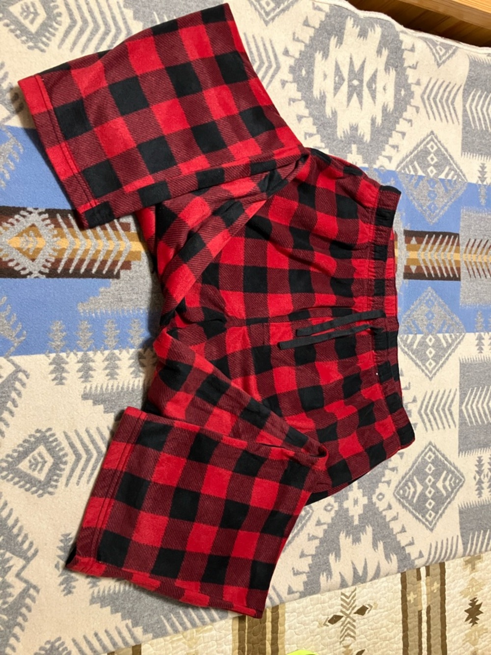 Red and Black Buffalo Plaid men’s Pajama Bottoms